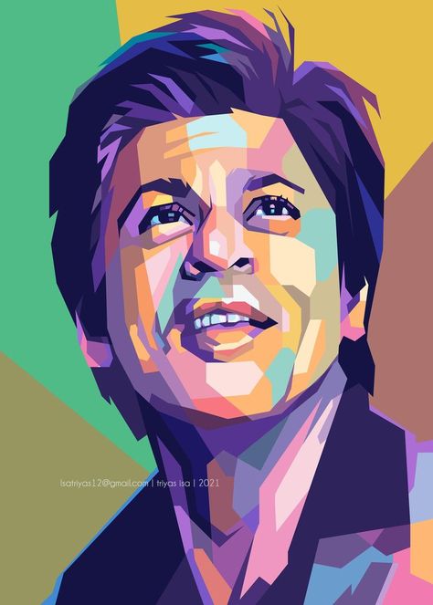 Shah Rukh Khan Wpap Pop Art, Shah Rukh Khan, Art Portrait, Portrait Illustration, Caricatures, Pop Art, Art