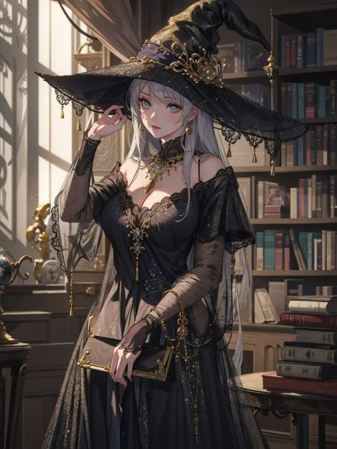 Witch Characters, Modele Fitness, Anime Designs, Anime Witch, Roleplay Characters, Witch Costume, Witch Art, A Witch, Character Ideas