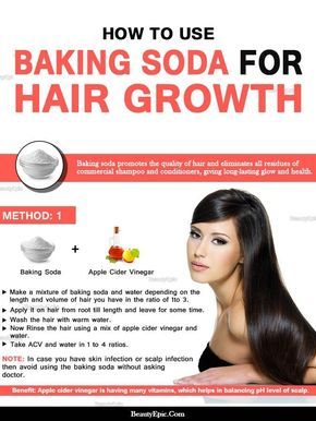 How to use baking soda for hair growth Diy Shampoo Recipe, Hair Growth Methods, Make Hair Grow Faster, Baking Soda For Hair, Baking Soda Benefits, Make Hair Grow, Hair Growth Shampoo, Baking Soda Uses, Baking Soda Shampoo