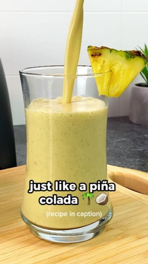 Cheri Ann Zirkelbach Pina Colada Smoothie Recipe, Piña Colada Smoothie, Amazing Smoothie Recipes, Fat Loss Smoothies, Pina Colada Smoothie, Pina Colada Recipe, Smoothie Diet Challenge, Smoothie Recipes Healthy Breakfast, Smoothie Drink Recipes