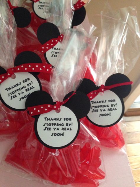 Red gooey fish party favors. #DIY Mickey Mouse 1st Birthday Party Favors, Disney Theme Party Favors, Oh Twodles Birthday Party Favors, Mickey Mouse Party Favors Diy Goody Bags, Oh Twodles Party Favors, Mickey Mouse Birthday Party Favors, Fish Party Favors, Mickey Party Favors, Disney Favors