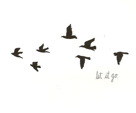 let it go Quill Tattoo, Mangas Tattoo, Feather Quill, Word Nerd, Pattern Tattoo, Birds Tattoo, Let It Go, Bird Drawings, Birds Flying