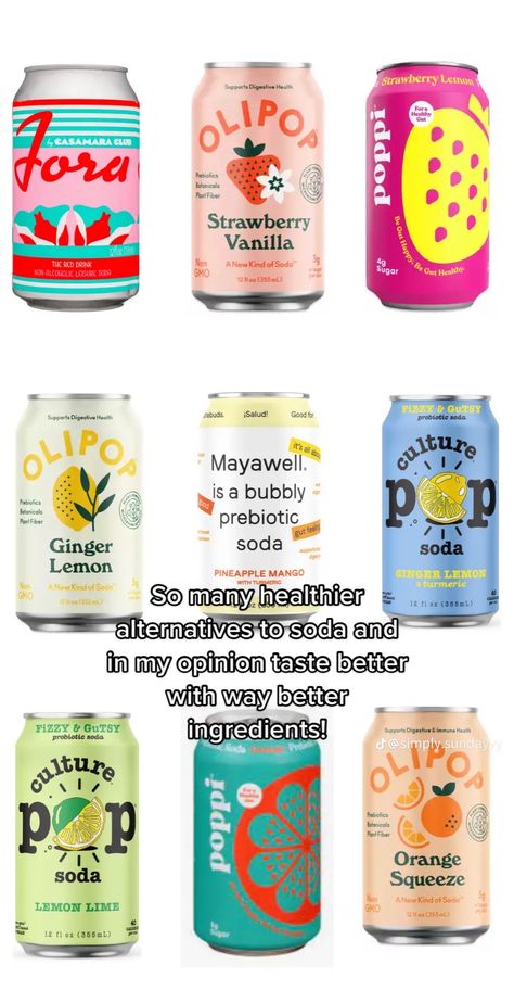 Ginger Soda, Healthy Soda, Healthy Foods To Make, Healthy Food Swaps, Healthy Swaps, Healthy School Lunches, Low Sugar Diet, Food Swap, Fizzy Drink