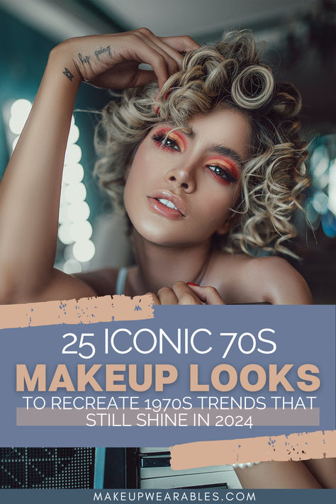 70s Makeup Looks 70 Inspired Makeup, 70s Boho Makeup, 70s Disco Makeup 1970s, Hippie Makeup Looks 70s, 70 Makeup 1970s Make Up, 70s Disco Hair And Makeup, 70 Makeup 1970s, 70s Casino, 70s Style Makeup