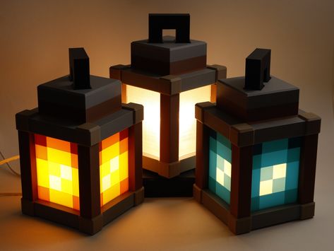 Pixelated Night Light Lantern Night Lamp Birthday Gift Kids Bedroom Decoration Gamer Room Decor - Etsy Canada Glowstone Lamp Minecraft, Paper Bedroom Decor, Room Lamp Ideas, Pc Gamer Room, Gaming Room Inspo Aesthetic, Geek Lamp, Room Decor Gaming, Gaming Bedroom Decor Ideas, Diy Cheap Bedroom Decor