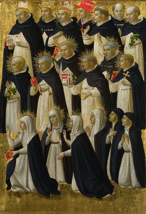 https://flic.kr/p/foeCmZ | The Dominican Blessed | c. 1423-1424. Egg tempera on wood. 31,6 x 21,9 cm. National Gallery, London. 663.5. Dominican Order, Saint Dominic, Fra Angelico, San Domenico, Medieval Paintings, Spiritual Images, National Gallery, Catholic Art, Medieval Art