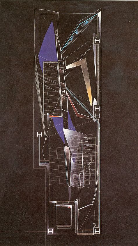 Zaha Hadid. AA Files 17 Spring 1989: 73 Zaha Hadid Architecture Sketches, Zaha Hadid Sketch, Architecture Zaha Hadid, Zaha Hadid Portrait, Zaha Hadid Paintings, Zaha Hadid Architecture Buildings, Zaha Hadid Drawings, Zaha Hadid Projects, Zaha Hadid Works