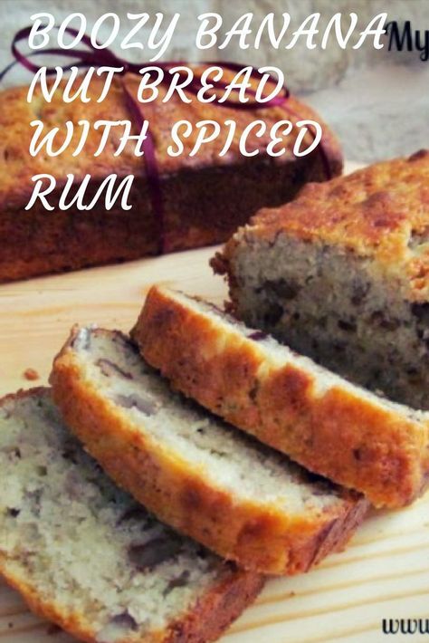 Rum Banana Bread, Boozy Sweets, Rum Bread, Booze Recipes, Loaf Breads, Banana Bread French Toast, Banana Rum, Banana Butter, Banana Nut Bread Recipe