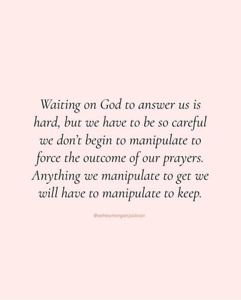 Waiting on God can almost feel painful at times. You love Him & want His best but this feels far too long and you just want to see something, anything change! But it’s in these seasons we have to be careful we don’t move from trust into manipulating to get the outcomes we want. When we do this we make the choice that God’s timing is taking too long, ours is better, and so we will help Him. One example of this was Sarai in Genesis 16. God promised Abram a descendant but it was taking For-ev-... God And Waiting, Waiting On Gods Timing, Dinner Prayer, Christian Content, Waiting On God, Biblical Encouragement, Faith Encouragement, Christian Post, Happy Woman