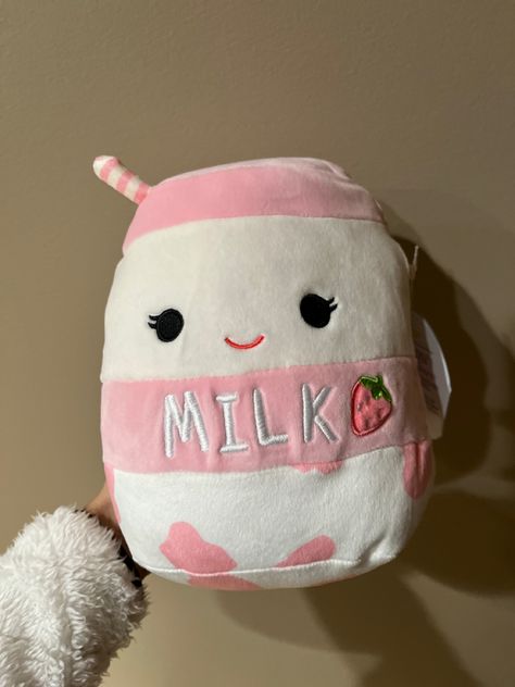 Aesthetic strawberry milk SQUISHMALLOW #squishmallows Strawberry Milk Plush, Coquette Squishmallows, Squishmallows Cute, Cute Squishmallows Aesthetic, Matching Squishmallows, Cute Squish Mellows, Milk Squishmallow, Food Squishmallows, Strawberry Squishmallow