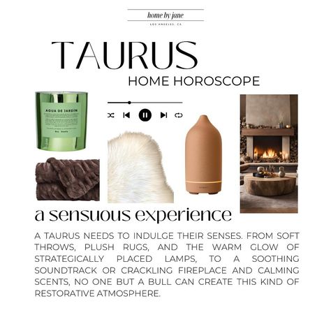 As the sun moves into Taurus, a shift in energy takes hold. The impulsive fire of Aries season gives way to the grounded, deliberate pace of Taurus. So, out with the warm, vibrant colors and bold geometric patterns of Aries season, and in with all things earth tones and luxurious materials. It’s time to indulge the senses and surround ourselves with beauty – in honor of Taurus’ love for all things aesthetically pleasing. The collection below highlights the style and design elements that cre... Evil Lair, Taurus Energy, Astrology Aesthetic, Fox Den, Aries Season, Taurus Moon, Taurus Love, Babe Cave, The Senses