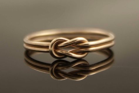 Infinity Knot Ring, Sister Rings, Gold Knot Ring, Heart Wedding Rings, Commitment Rings, Infinity Knot, Gold Rings Fashion, Gold Ring Designs, Nautical Jewelry