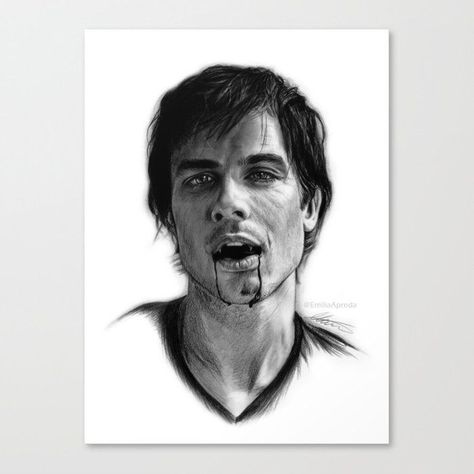 Damon Salvatore Drawing, Butterfly Tattoos Images, Drawing Canvas, Vampire Diaries Funny, Beauty Art Drawings, Funny Text, Vampire Diaries The Originals, Future Plans, Drawing Prints