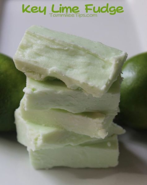 Lime Fudge, Key Lime Fudge, Nutella Fudge, Lime Recipes, Fudge Recipe, 2 Ingredient, Homemade Candies, Candy Desserts, Yummy Sweets