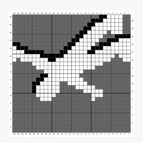 Simple Grid Crochet, Simple Grid Pattern, Pixel Grid, Crochet Grid, Crochet Quote, Graph Crochet, Easy Pixel Art, Pixel Art Templates, Pixel Crochet