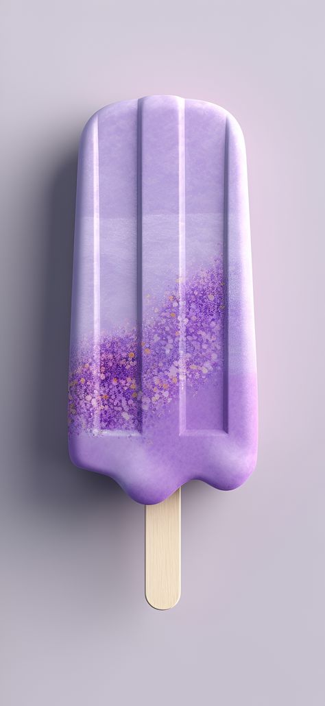 A sophisticated summer aesthetic wallpaper featuring a popsicle with hues of lilac and lavender, set against a soft grey background - a calming and soothing image for iPhone and Android screens Grey Background Aesthetic Wallpaper, Pastel Lilac Aesthetic, Purple Popsicles, Grey Background Aesthetic, 5 Seconds Of Summer Aesthetic, Purple Pics, Aesthetic Wallpaper For Iphone, Summer Aesthetic Wallpaper, 3d Emoji