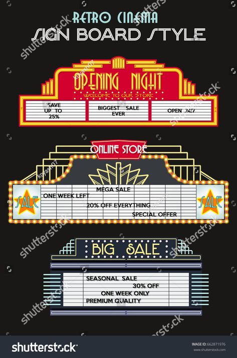 School Poster Design, Broadway Marquee, Retro Cinema, Arts Month, Frank Capra, Retro Boutique, Poster Design Ideas, School Poster, Retro Vector