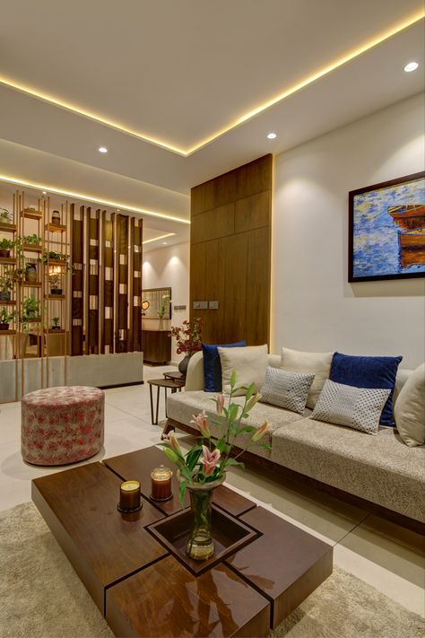 Apartment interior design Kerala Home Interiors, Serene Interior, Beige Furniture, Kerala Houses, Flat Interior, Soft Beige, Beige Walls, House Interior Decor, Apartment Interior Design