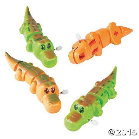 Wind these little guys up and watch them go! These prehistoric gators are a great party favor at your kids’ dinosaur theme birthday party! Hand them out ... Pirate Games For Kids, Gator Party, Alligator Birthday Parties, Crocodile Party, Swamp Party, Alligator Party, Dinosaur Theme Birthday, Alligator Birthday, Kid Dates