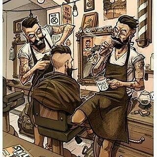 - Tag your favorite barbers shop 👍 🔸Visit www.beardsaresexy.com to be featured. 🔹Choose your hairstyle ➡ @Sexyhairstylemen™ 🔹Check out our clothing line @Beardsaresexyshop™ Barber Illustration, Barber Poster, Hipster Illustration, Barber Haircuts, Barber Tattoo, Barber Logo, Tattoo Old School, Barbershop Design, Vintage Barber