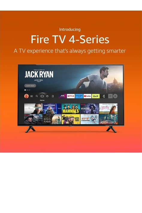 Introducing Amazon Fire TV 50-inch 4-series 4K UHD smart TV Tv Without Cable, Sports Scores, Alexa Skills, Google Tv, Cosy Home, Amazon Devices, Amazon Fire Tv, Tv App, Youtube Live