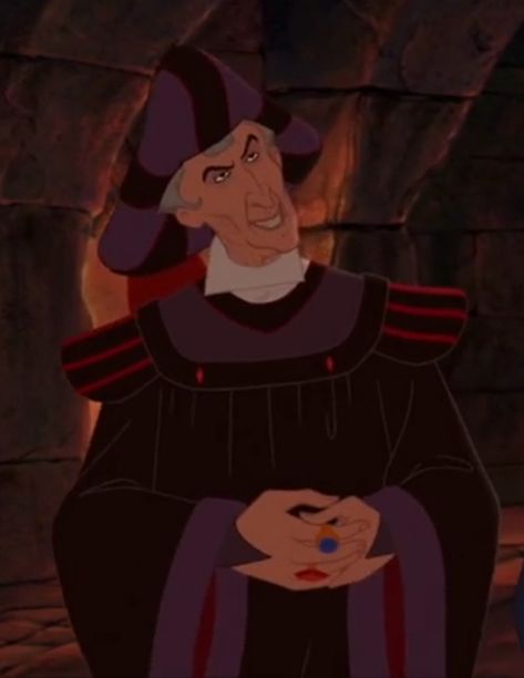 Frollo Disney, Judge Claude Frollo, Bells Of Notre Dame, Claude Frollo, Romantic Goth, Walt Disney Animation, Disney Films, Disney Animation, Coraline