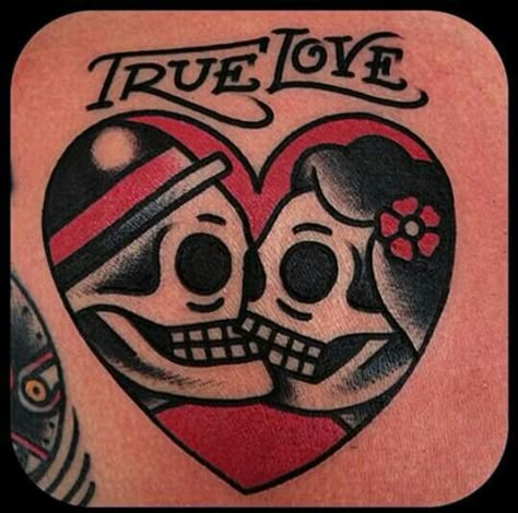 True love tattoo by Gonzalo MM #tat #tattoo #tatu #tatuaje #truelove Heart Realistic, True Love Tattoo, Traditional Heart Tattoos, Traditional Heart, Traditional Tattoo Old School, Tattoo Old School, Tattoo Heart, Tattoo Traditional, Trendy Tattoo