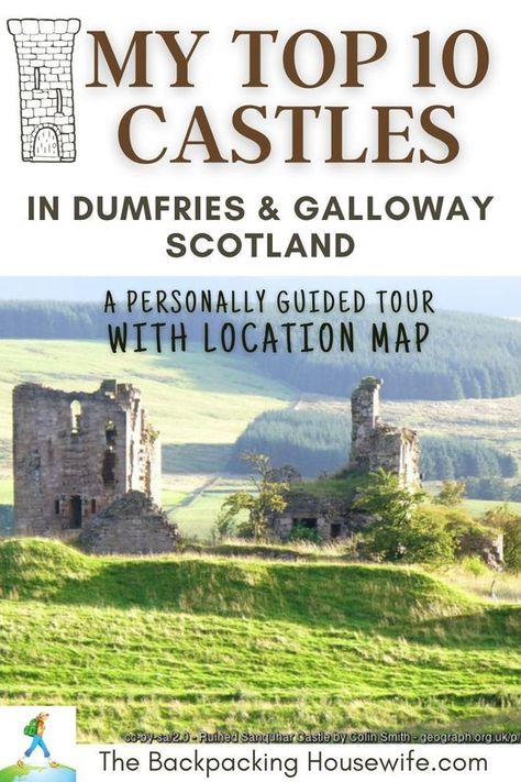 My List of The 10 Best Castles in Dumfries and Galloway. Some people drive over the border from England and straight through Dumfries and Galloway, not realising its treasures. #Scotland #Scottish #Castles #ScottishCastles #CastlesinScotland #DumfriesGalloway #ScotlandisNow Old Castles, Galloway Scotland, Scottish Cottages, Romantic Adventures, Castles In Scotland, Adventure Novels, Scottish Castles, Visit Scotland, Castle Ruins