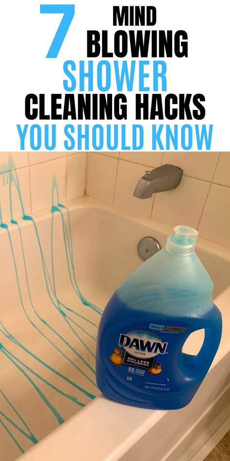 Shower Cleaning Hacks, Shower Cleaning, Amazing Showers, Easy Cleaning Hacks, Diy Cleaning Solution, Homemade Cleaning Solutions, Diy Home Cleaning, Diy Cleaning Hacks, Bathroom Cleaning Hacks