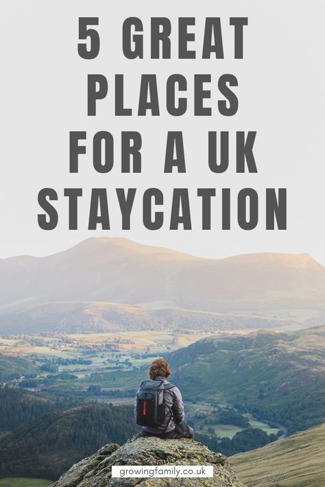 Planning your next holiday but don't want to leave the UK? We explore five of the best options for UK staycations. #growingfamily Family Home Design, West Highland Way, Devon Coast, Quaint Village, Sea Kayaking, Hidden Beach, Yorkshire Dales, Free Vacations, Seaside Towns