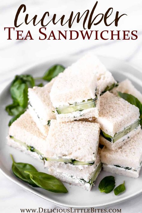 Indian Cucumber Sandwiches, Simple Cucumber Sandwiches, Cucumber Sandwich Recipe, Cucumber Tea Sandwich Recipe, Yea Party Food, Best Cucumber Sandwiches, Cucumber Tea Sandwich, Easy Cucumber Sandwiches, Cucumber Dill Sandwiches