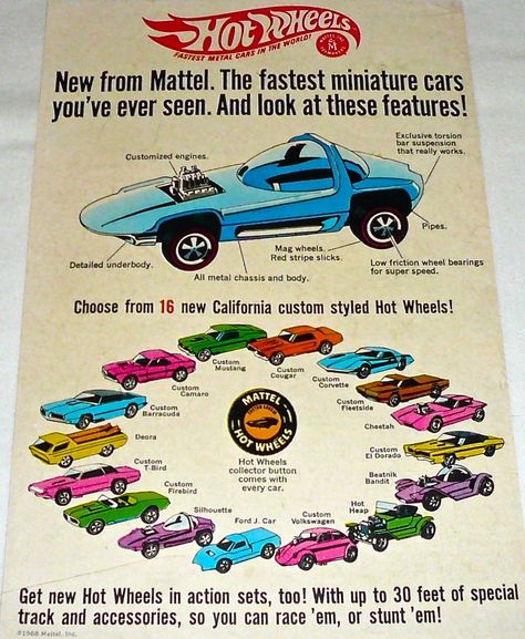 ... my time for unscheduled activities (the rest of the year was filled  with sports and school) so I would get together with friends and race Hot  Wheels. Custom Camaro, Vintage Hot Wheels, Hot Wheels Toys, Vintage Advertising Posters, Miniature Cars, Custom Hot Wheels, Mattel Hot Wheels, Matchbox Cars, Hot Wheels Cars