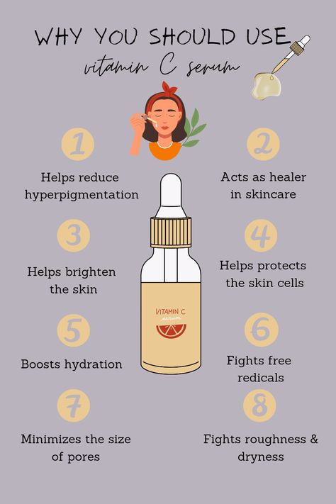 Vitamin C Products, Vitamin C Serum Benefits, Serum For Dark Spots, Vit C Serum, Foods For Clear Skin, Skin Advice, Skin Care Guide, Serious Skin Care, Skin Care Tutorial