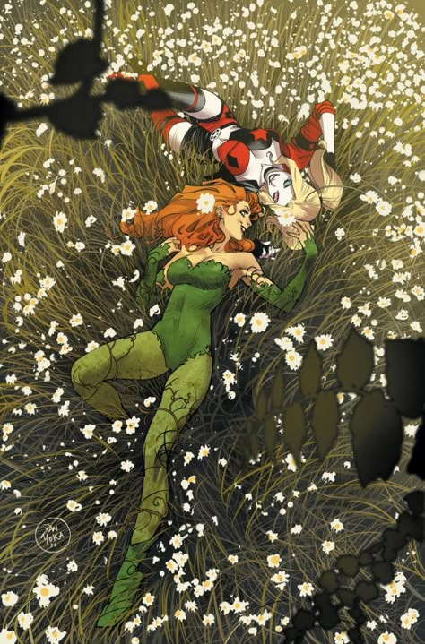 Harlivy Wallpaper, Harlivy Comic, Poison Ivy Wallpaper, Poison Ivy And Harley Quinn, Pamela Isley, Dan Mora, Poison Ivy Dc Comics, Der Joker, Harley Quinn Artwork