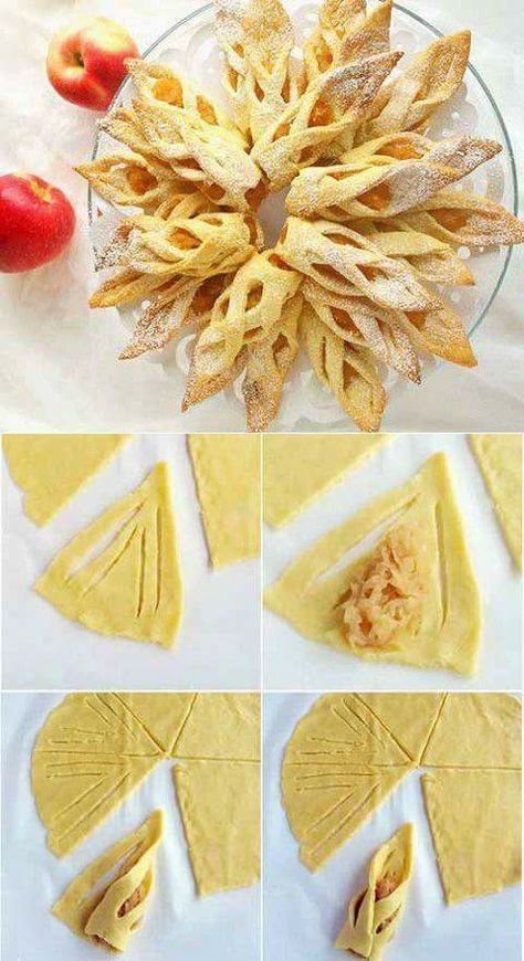 Pastry Resepi Biskut, Diy Dessert, Homemade Pancake Recipe, Diy Desserts, Apple Pies, Homemade Pancakes, Snacks Für Party, Dessert Decoration, Challah