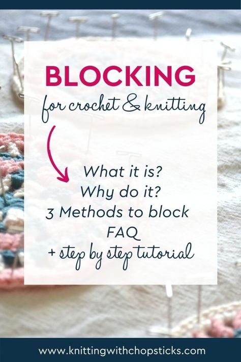 Most patterns finish with: “Carefully block your project”. Have you ever wondered what that last sentence means? Or have you been like me for years and just ignored it and enjoyed your project as soon as the last end is woven in (or even before that)? It's time to get answers to all your blocking questions! Check out my detailed tutorial with allll the goodness! #blocking #crochetblocking #knittingblocking #blockingyarn Block Knitting, Crochet Blocking, Crochet Blocking Board, Knitting Blocking, Beginner Knitting Projects, Crochet And Knitting, Crochet Blocks, Scarf Knitting Patterns, Knitting And Crochet