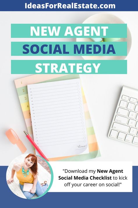 Social media marketing for new real estate agents starts here! Download the checklist from "Ideas for Real Estate" to help you plan your new realtor announcement, establish a social media strategy, find your next customer, and start developing your real estate agent branding. Don't miss out on an opportunity on social - learn the top tips for kicking off your new career in real estate the right way. Real estate marketing doesn't have to be overwhelming as a new agent with this plan in place. New Realtor Announcement, New Realtor Announcement Ideas, Realtor Announcement, Real Estate Agent Announcement, New Real Estate Agent Announcement, Realtor Marketing Ideas, Real Estate Content Ideas, Estate Agent Branding, Checklist Ideas