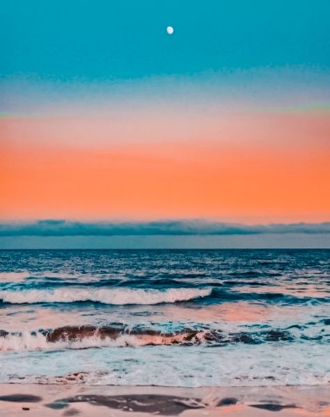 Orange And Blue Beach Aesthetic, Coral And Blue Aesthetic, Teal Orange Aesthetic, Light Blue And Orange Aesthetic, Orange Aesthetics, Wall Pics, Cowboy Aesthetic, Peach Aesthetic, Light Blue Aesthetic