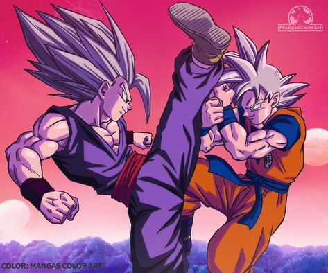 Manga Dragon Ball Super Capitulo 102m goku ultra insinto vs gohan bestia manga. -- #dragonballsuper #gohanbestia #gokuultrainstinto #manga Goku Manga, Goku And Gohan, Son Gohan, Dragon Ball Super Artwork, Dragon Illustration, Anime Dragon Ball Goku, Dragon Balls, Dragon Ball Super Manga, Dragon Ball Goku