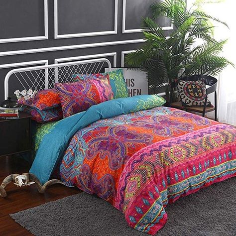 Bohemian Bedding Sets, Cozy Bedding Sets, Duvet Covers Bohemian, Modern Bed Set, Boho Duvet Cover, Boho Duvet, Bohemian Bedding, Striped Bedding, Comforter Bedding Sets