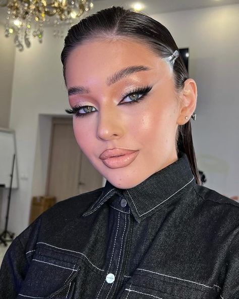 Inspo Makeup, Prom Eye Makeup, Eye Makeup Styles, Glam Makeup Look, Dope Makeup, Fancy Makeup, Bridal Makeup Looks, Nude Makeup, Creative Makeup Looks