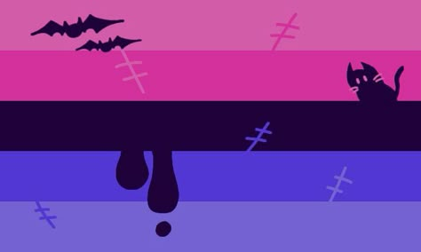 Spooky Pride Flags, Halloween Pride Flags, Omnisexual Flag, Sexuality Flags, Pride Wallpapers, Halloween Flag, Classical Art Memes, Lgbtq Funny, Pride Stuff