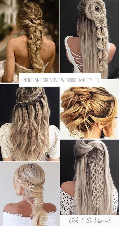 Wedding Hairstyles 2023, Unique Wedding Hairstyles, Down Wedding Hairstyles, Half Up Half Down Wedding, Wedding Updos, Best Wedding Hairstyles, Long Hair Wedding Styles, Short Wedding Hair, Wedding Hair Down