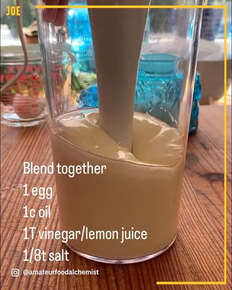 How Mayonnaise Is Made | mayonnaise | This is homemade mayonnaise 🤤 | By JOE.co.uk | Facebook Mayonnaise Homemade, Mayo Homemade, Low Carb Salad Dressing, Food Recipe Book, Mayonnaise Sandwich, Diy Condiments, Caveman Diet Recipes, Homemade Mayonnaise Recipe, Different Sauces