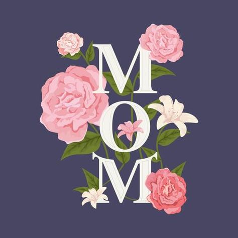 Happy Mothers Day Calligraphy, Mom Typography, Paper Flowers Backdrop, Mothers Day Text, Flowers Backdrop, Mothers Day Poster, Happy Mother's Day Greetings, Mother Day Wishes, Hand Drawn Lettering