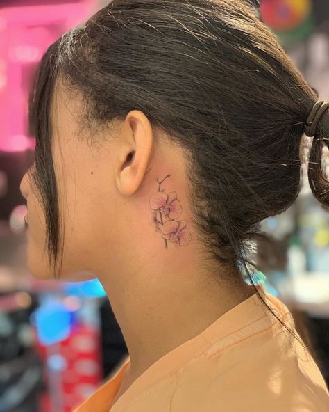 #orchid #flower #tattoo #smalltattoo #littletattoo #tinytattoo #Nyc #manhattan Orchid Flower Tattoo, Orchid Tattoos, International Tattoo, Flowers Orchids, Orchid Tattoo, Cute Tats, Explore Tattoo, Nyc Manhattan, Dope Tattoos For Women