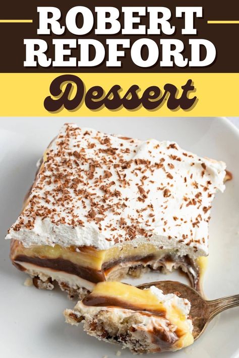 This Robert Redford dessert has 4 layers of pure decadence, and like its namesake, it's pretty darn dreamy. In fact, it's my new favorite chocolate dessert. Chinese Almond Chicken, Robert Redford Dessert, Chocolate Lasagna Dessert, Almond Chicken, Chocolate Lasagna, Dessert Easy, Layered Desserts, Frozen Chocolate, Cold Desserts