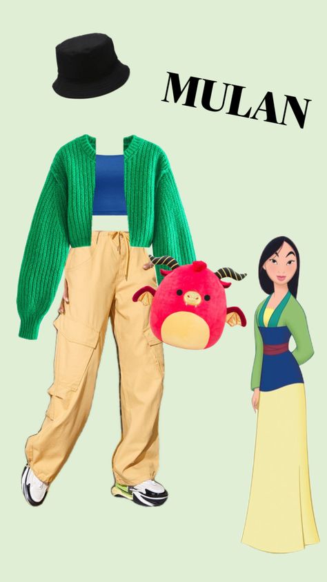 Mulan Disney Bounding, Mulan Modern Outfit, Mulan Outfit Ideas, Princes Outfit, Mulan Inspired Outfit, Mulan Disneybound, Casual Disney Outfits, Mulan Outfit, Disney Christmas Outfits