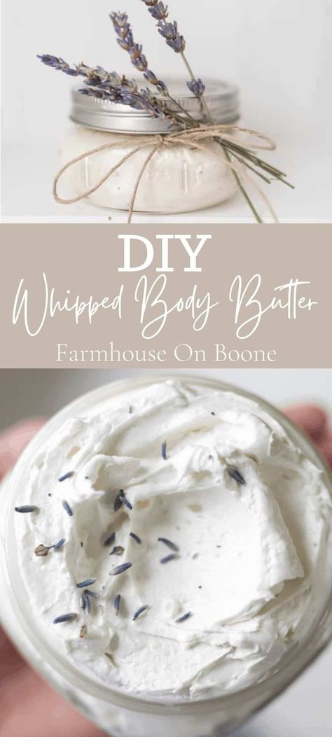 DIY Whipped Body Butter Diy Body Butter Recipes Whipped, Body Butter Recipe Whipped, Diy Whipped Body Butter, Goat Milk Body Butter, Body Butter Recipe Homemade, Coconut Oil And Essential Oils, Foaming Hand Soap Recipe, Diy Lotions, Diy Foaming Hand Soap