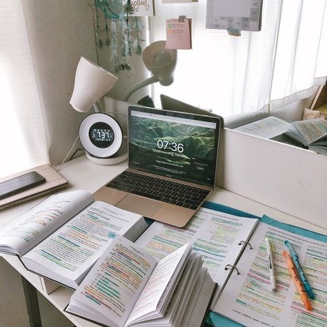 Atria Black Studyblrrr on Instagram: “📸 : studynowsandee on Tumblr” College Work Organization, Motivation School, Study Things, Work Vibes, Study Goals, Study Images, Study Mood, Study Corner, Writing Journals